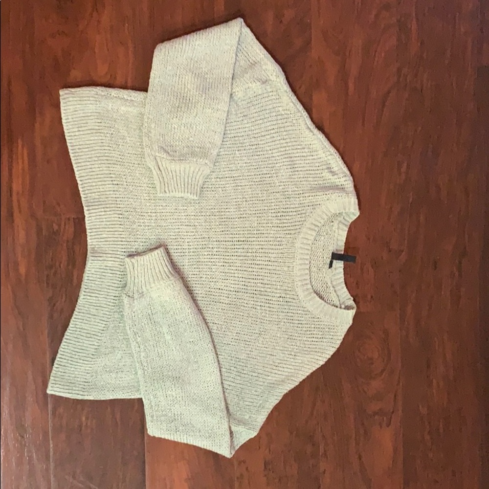 Shaggy close knit sweater